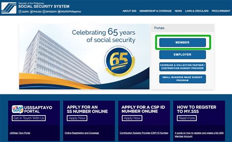www sss gov ph e services